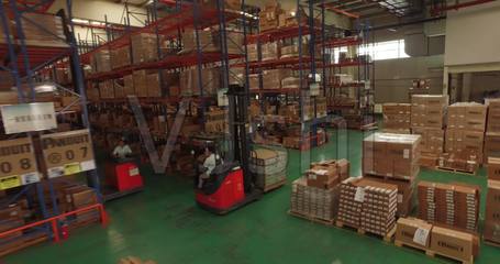 仓库货运航拍运输产品包装_4096X2160_高清视频素材下载(编号:1870521)_实拍视频